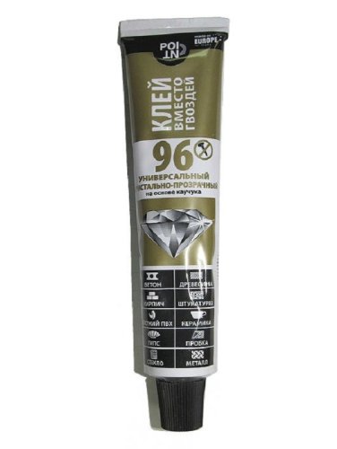 Клей вместо гвоздей POINT 96 (шоу-бокс), кристально-прозрачный (80мл;10шт)   картинка